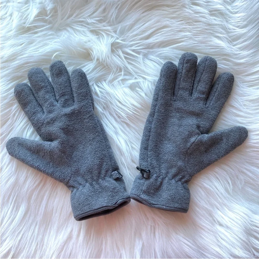 Gray Fleece Winter Women's Gloves